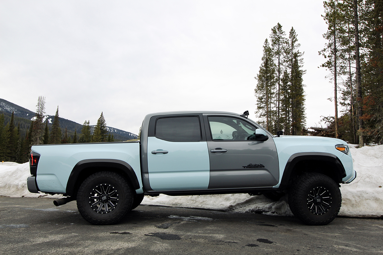 3rd Gen Tacoma with XD Wheels & Glacial Blue Vehicle Vinyl Wrap