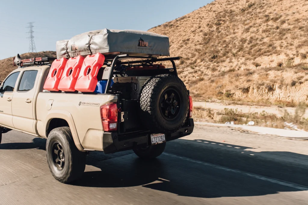 Wilco ADV SL Overland Bed Rack on Quicksand 3rd Gen Toyota Tacoma