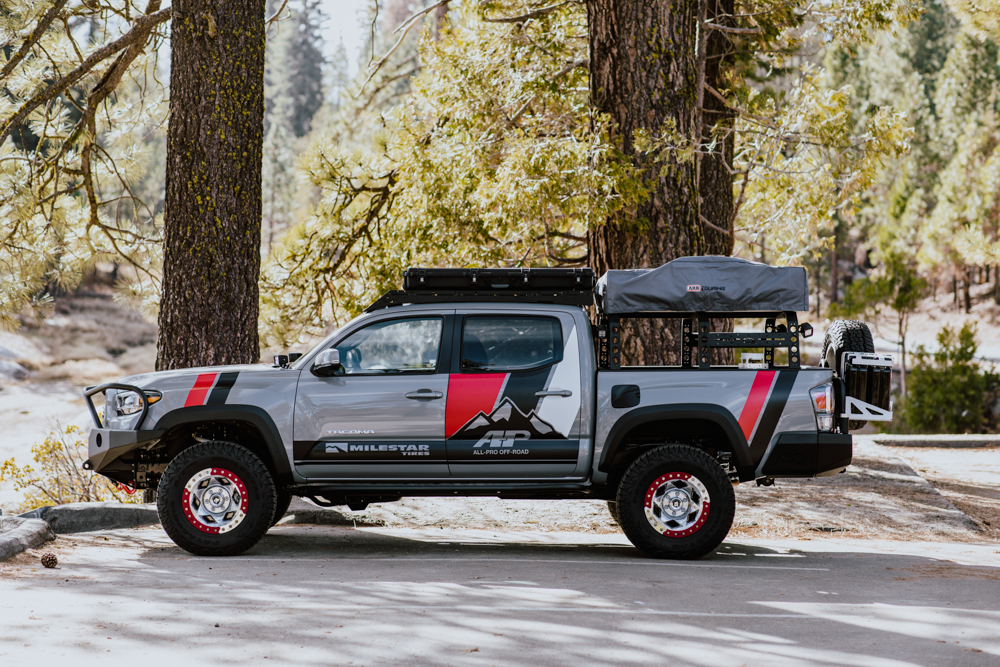 Lifted 3rd Gen Tacoma With All-Pro Bed Rack & ARB RTT