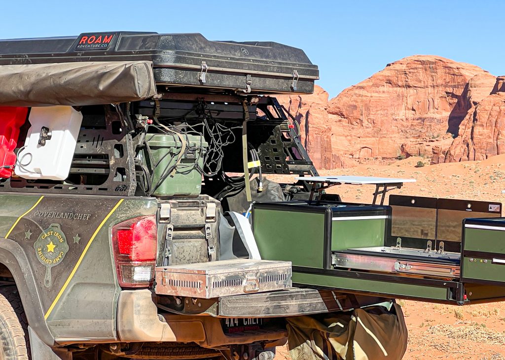 Complete Camp Kitchen Setup For 3rd Gen Tacoma with ARB Fridge Freezer & Pull Kitchen