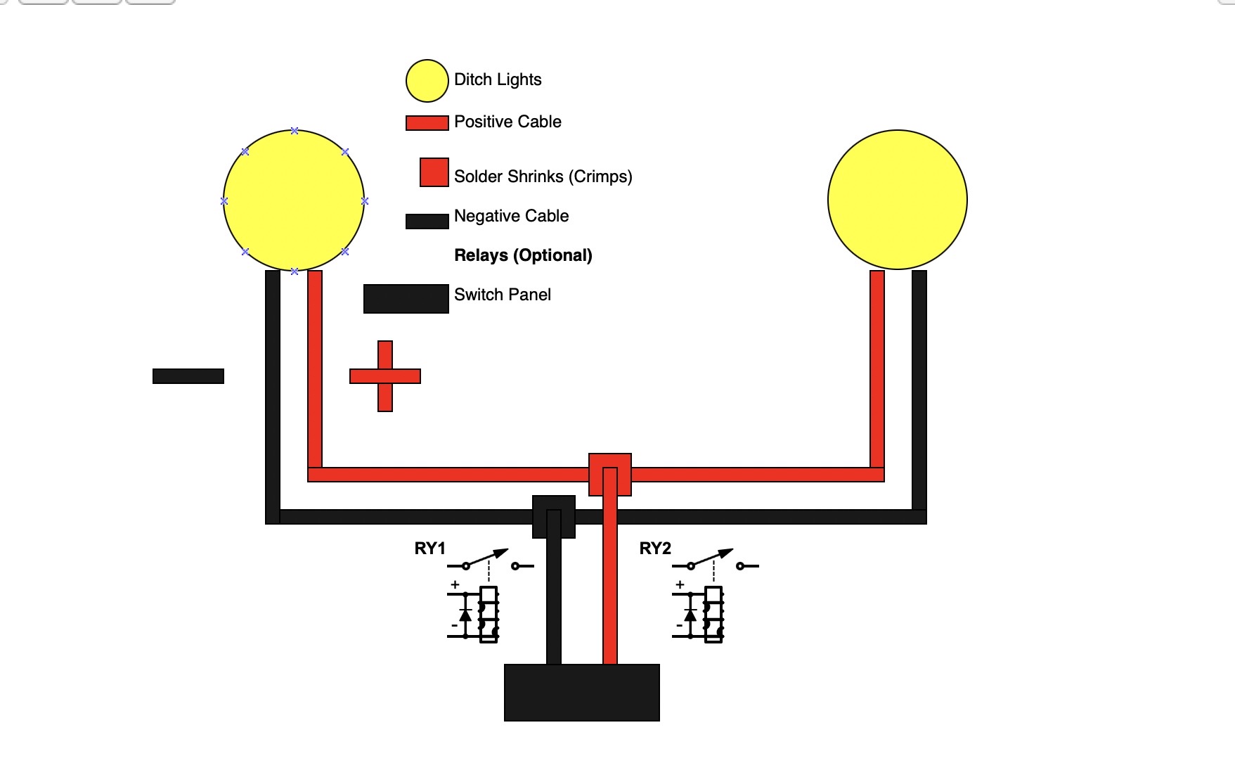 Wiring Diagram For Ditch Lights to Switch Panel