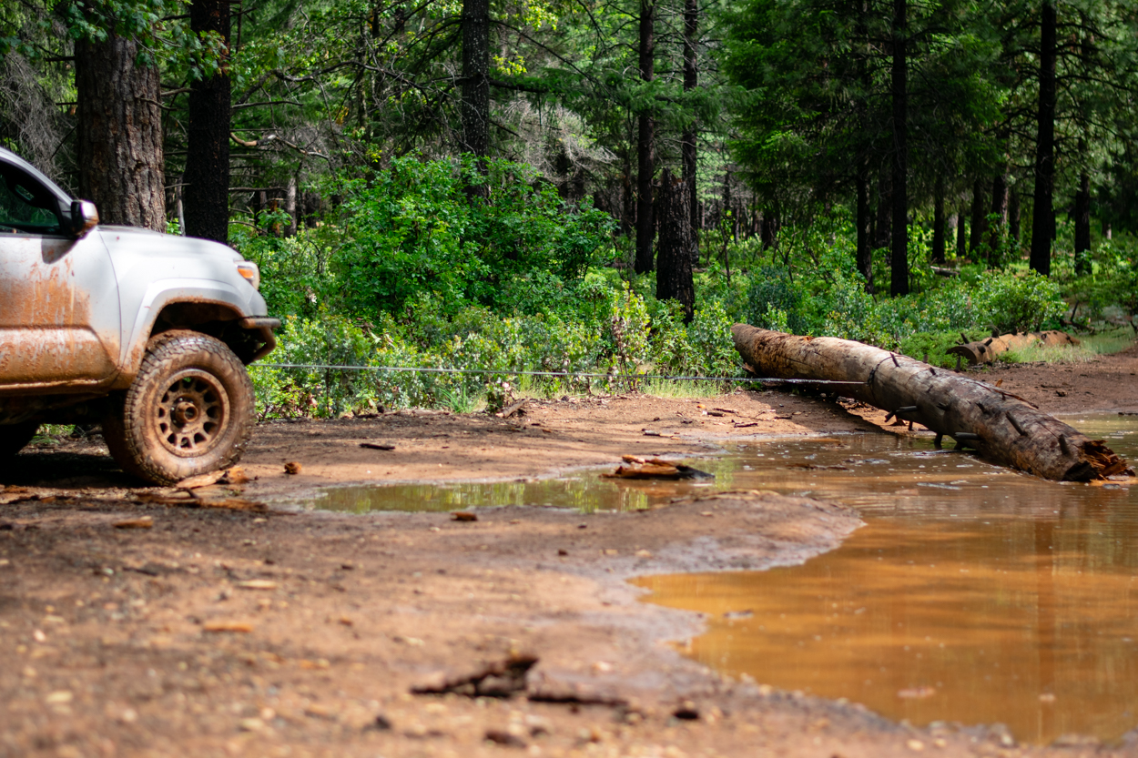 Clearing Log Off Trail With Ironman 4X4 Monster Winch