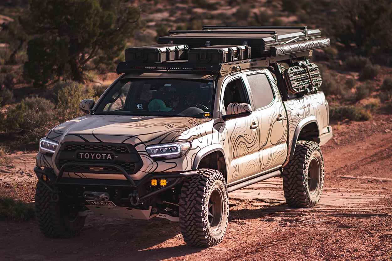 Lifted Quicksand 3rd Gen Tacoma with RTT & TRD Pro Grille