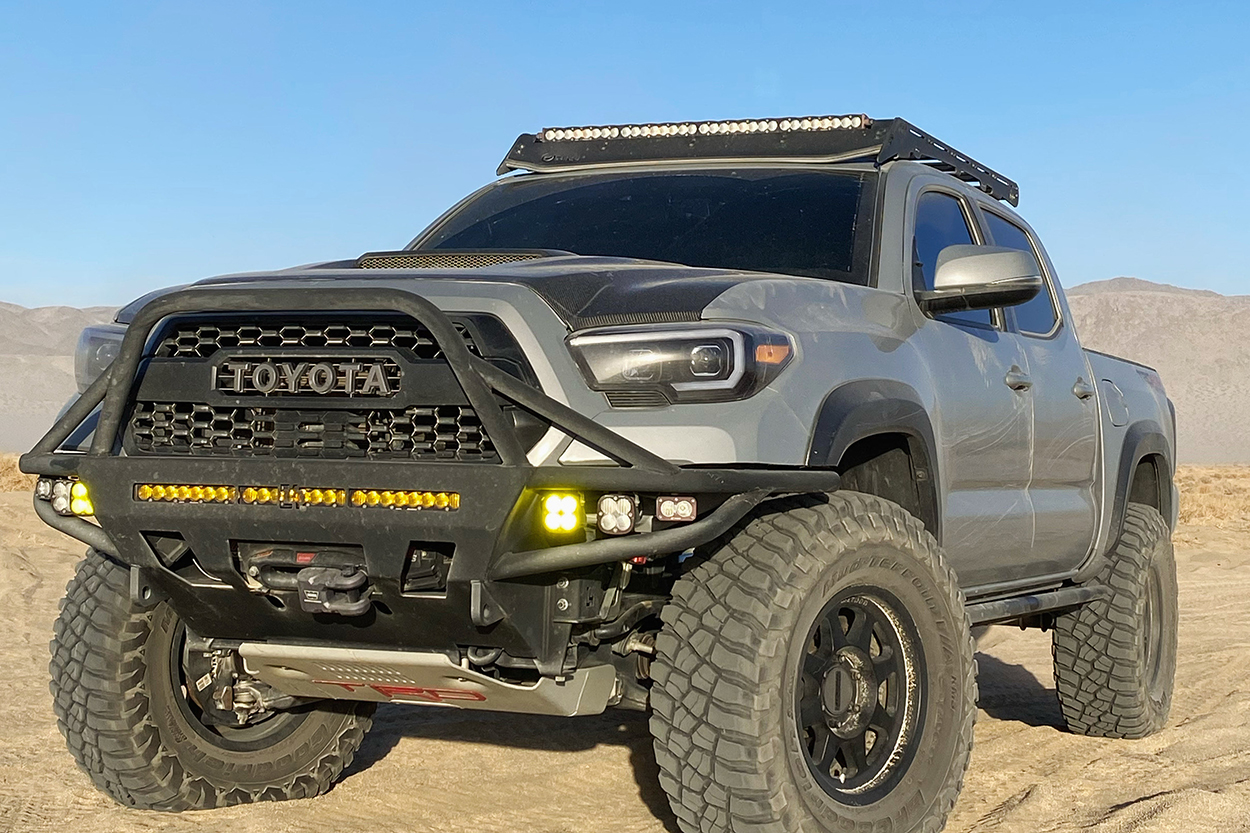 3rd Gen Tacoma With C4 Full Hybrid Tube Bumper & 35X12.5R17 BFG KM3