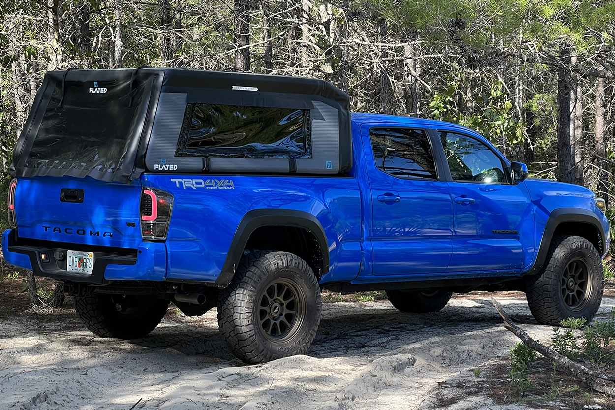 inflatable truck bed camper