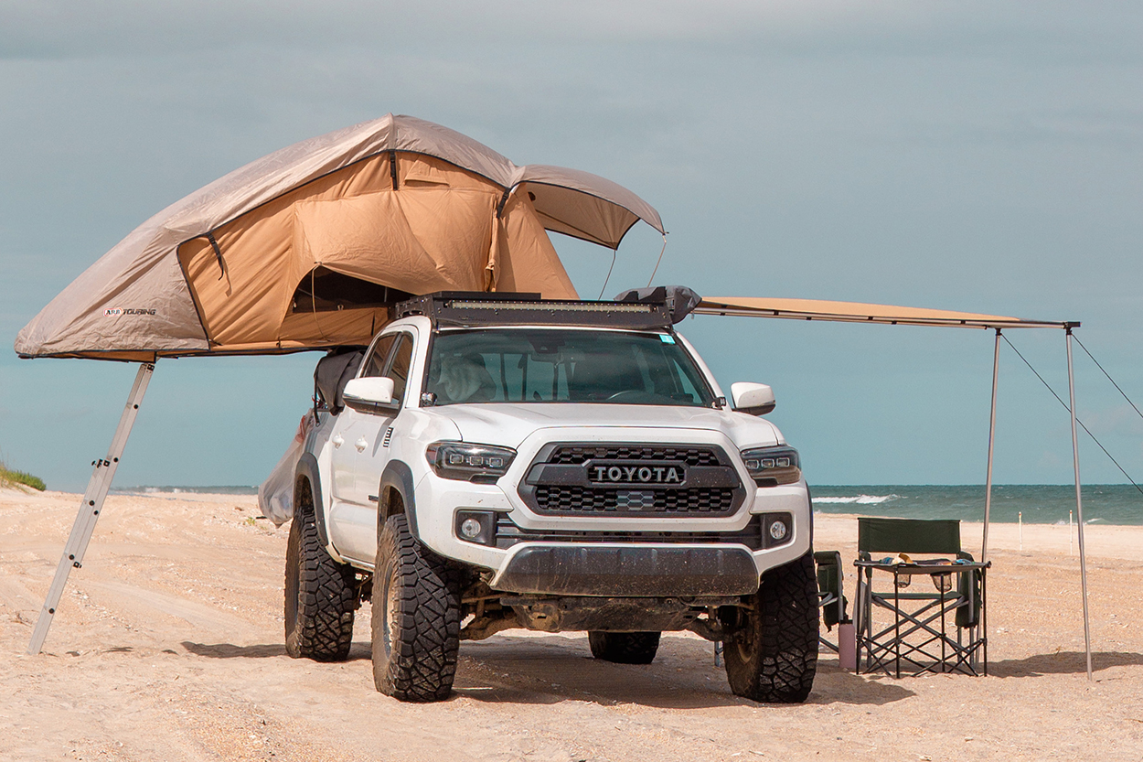 TRD Off-Road Tacoma With 315/75/16 Nitto Ridge Grapplers, ARB RTT + Awning