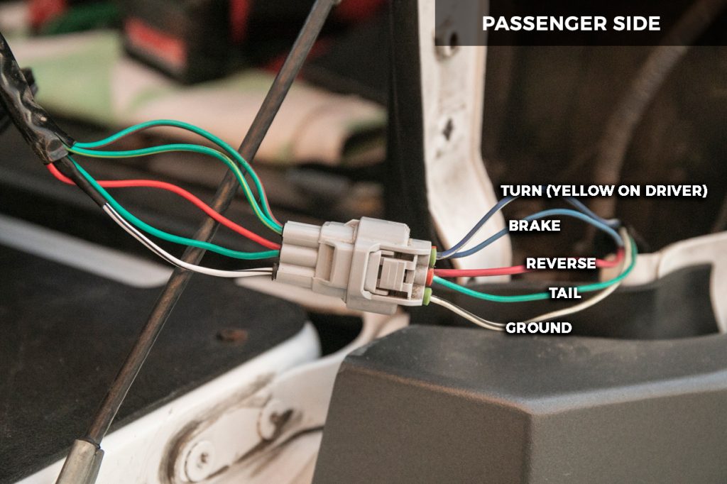 Brake Light, Tail Light, Reverse Light, and Turn Signal Light Wiring on 2nd Gen Tacoma