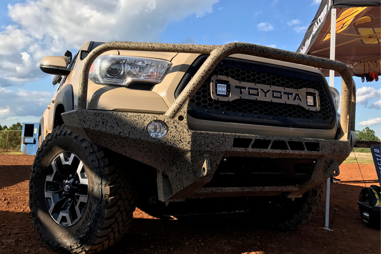 DB Customz Honeycomb Grille With Custom Lettering & Integrated Light Pods On 3rd Gen (2016+) Tacoma