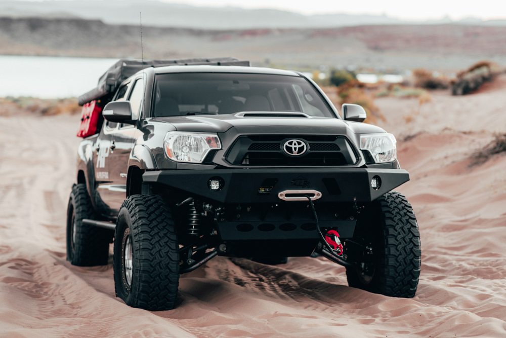 2nd Gen Tacoma With All-Pro Plate Front Bumper & All-Pro Long Travel Lift Kit