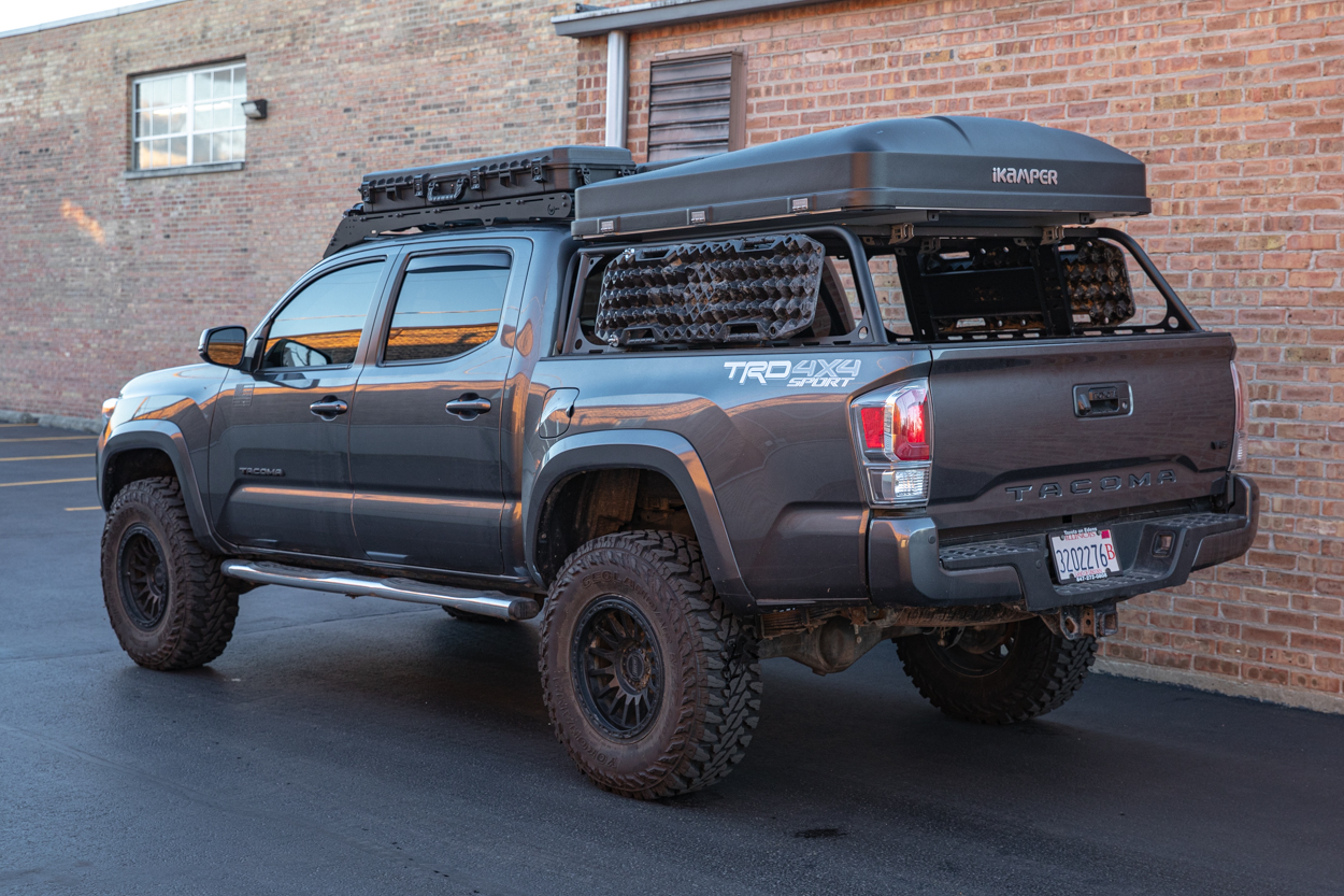 Lifted 3rd Gen Tacoma with RRW RR7-H Wheels & iKamper