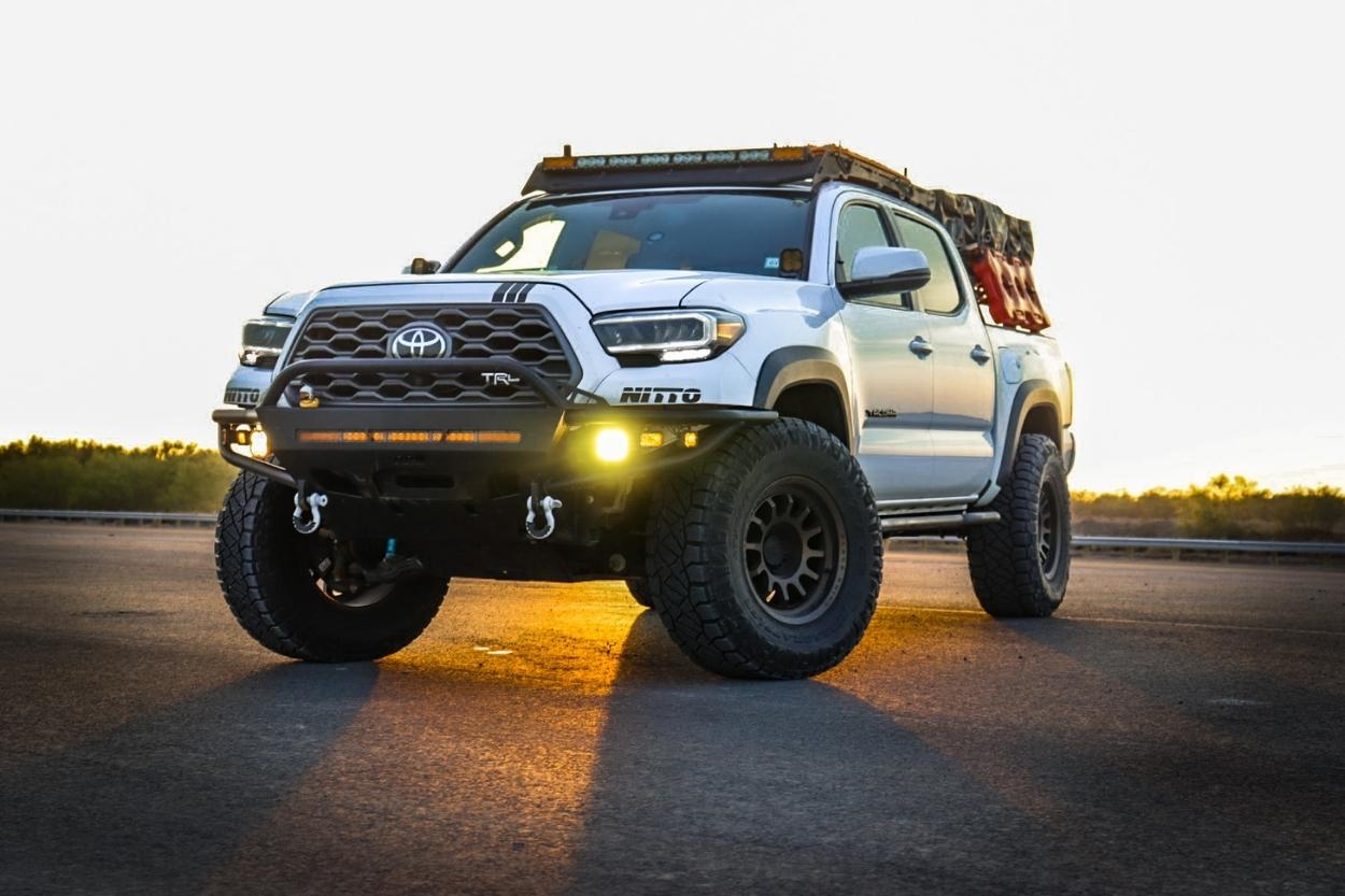 3rd Gen Tacoma with Victory 4x4 Front Skid Plate & Hybrid Tube Bumper