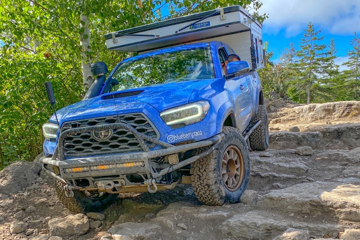 Voodoo Blue 3rd Gen Tacoma Four Wheel Camper