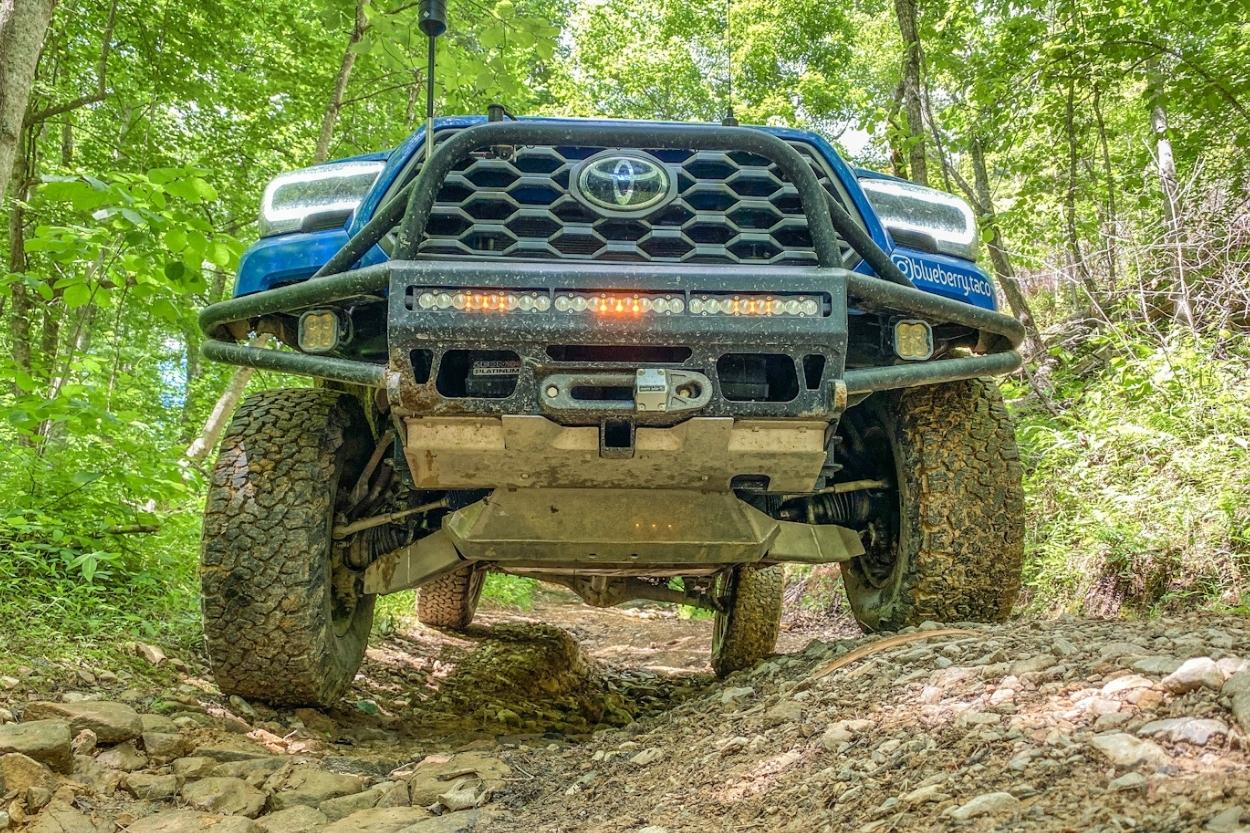 3rd Gen Tacoma With Custom DIY Modified Skid Plates