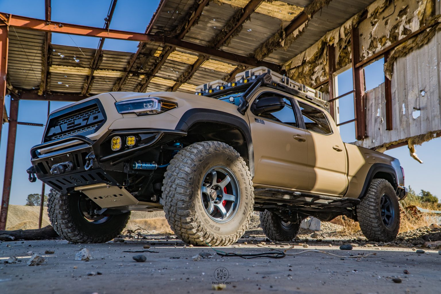 MESO CUSTOMS Long Travel Twin Turbo 3rd Gen Tacoma On 37s