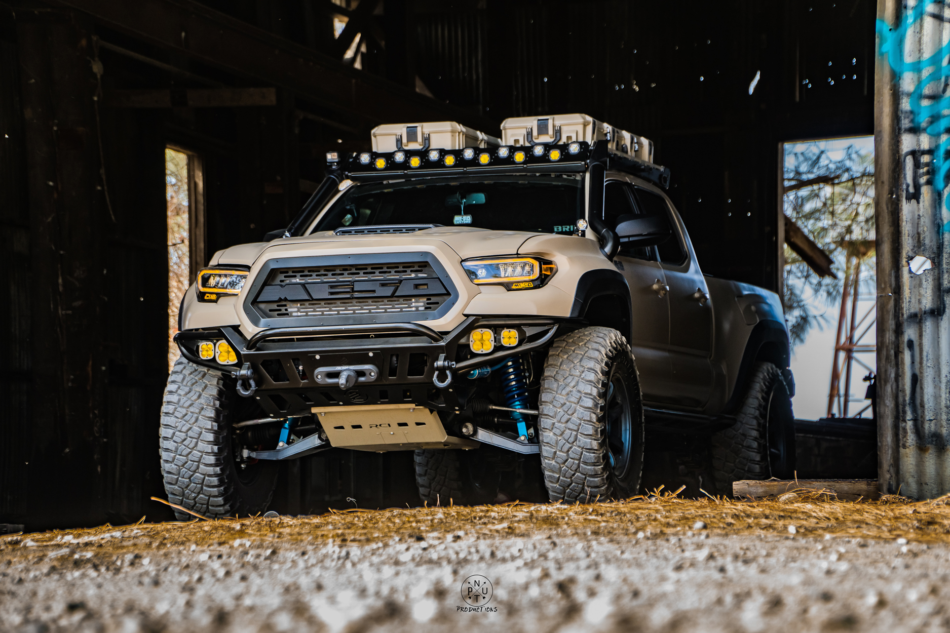 Lil Bs Bumper on 3rd Gen Tacoma with Baja Lights