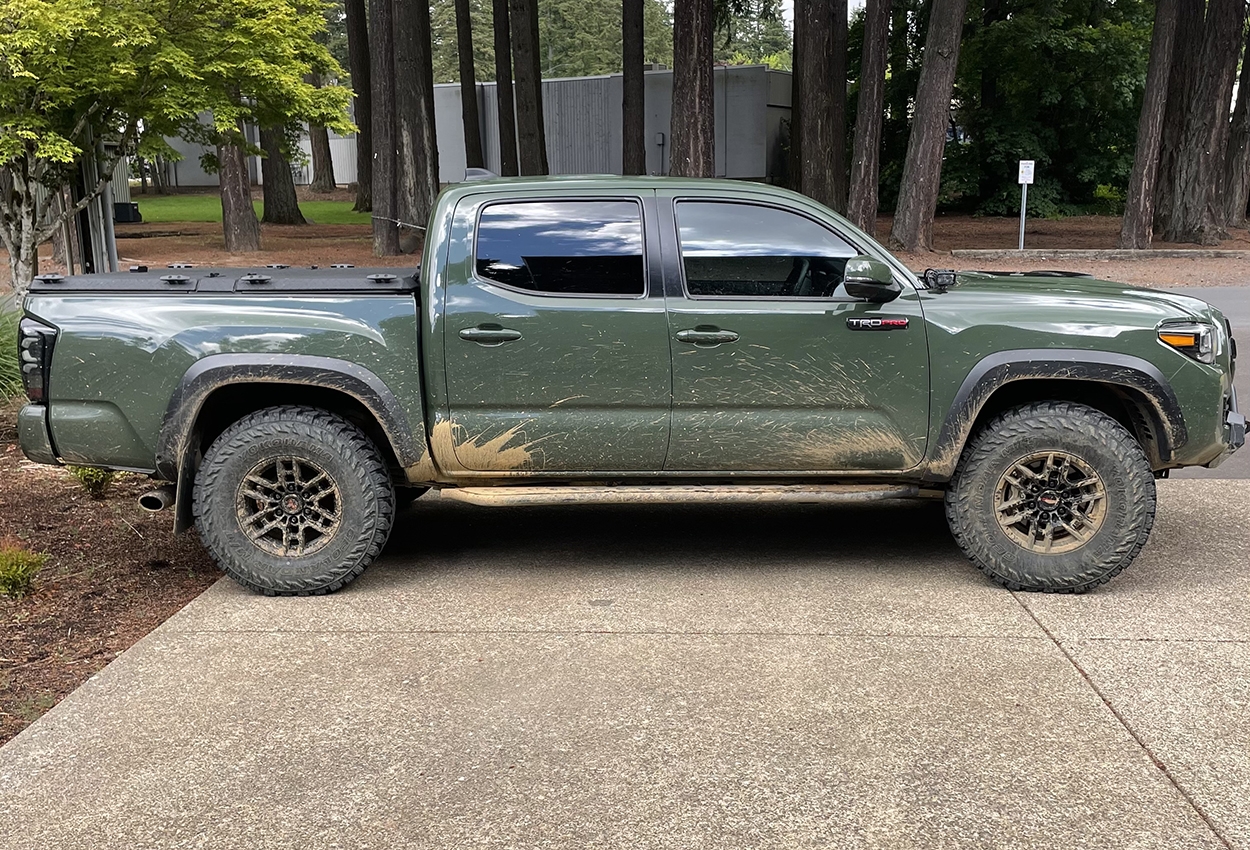 Army Green Tacoma TRD Pro with Diamond Back Cover