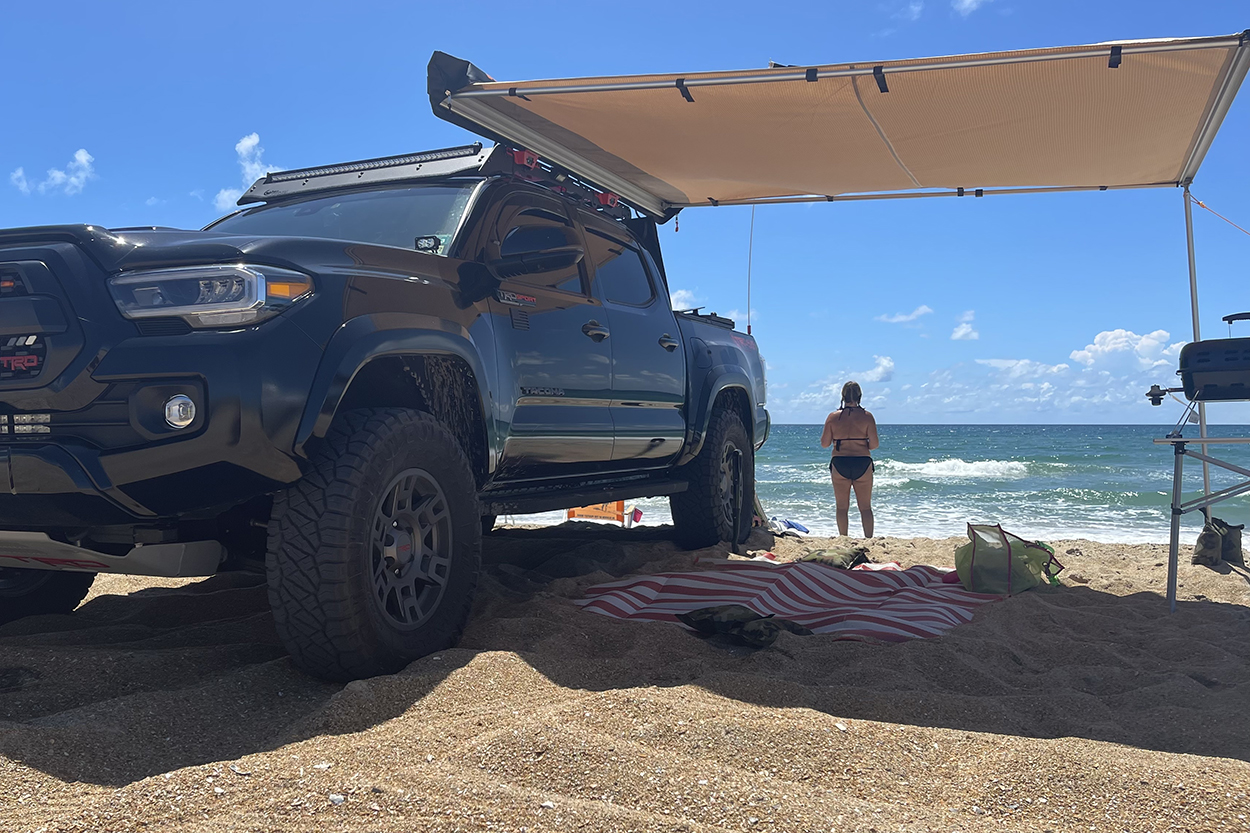 Tacoma with Maxi Trac Vehicle Awning 