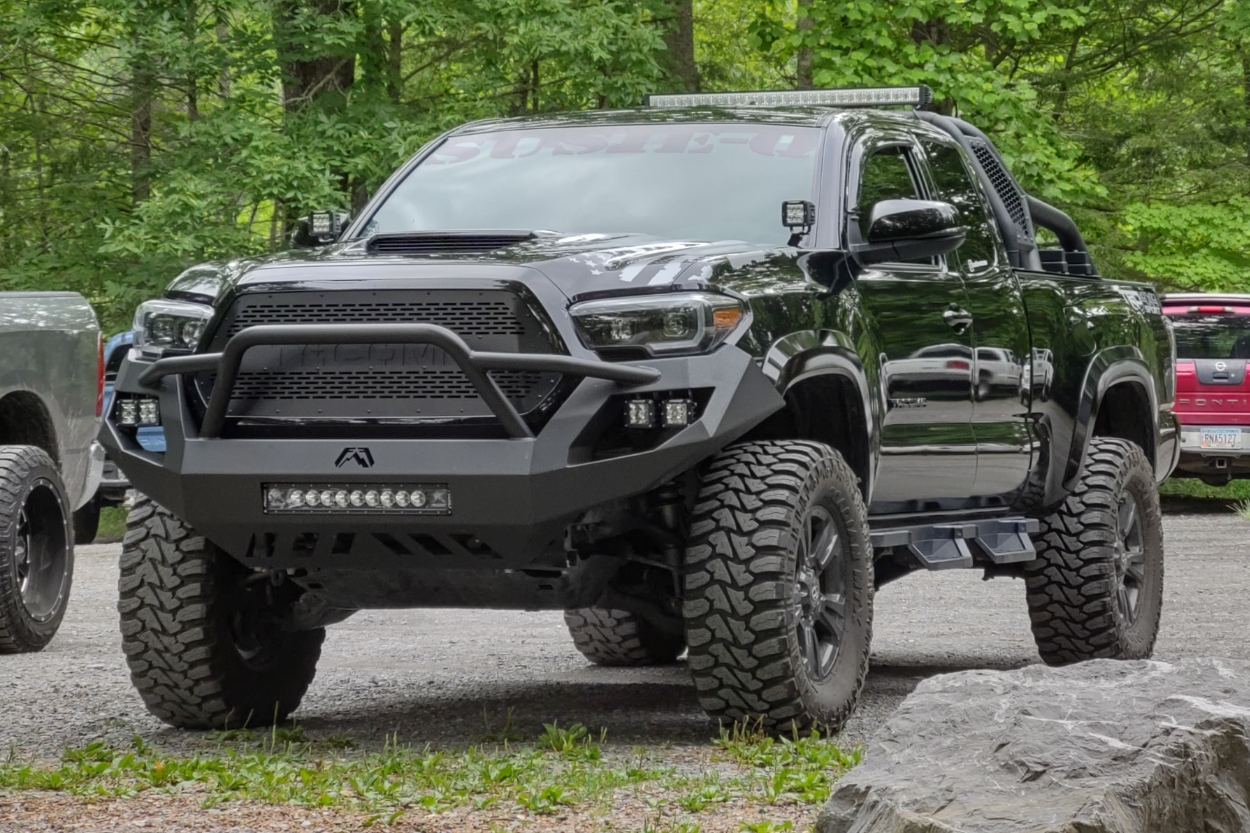 Blacked Out 3rd Tacoma With Full Armor