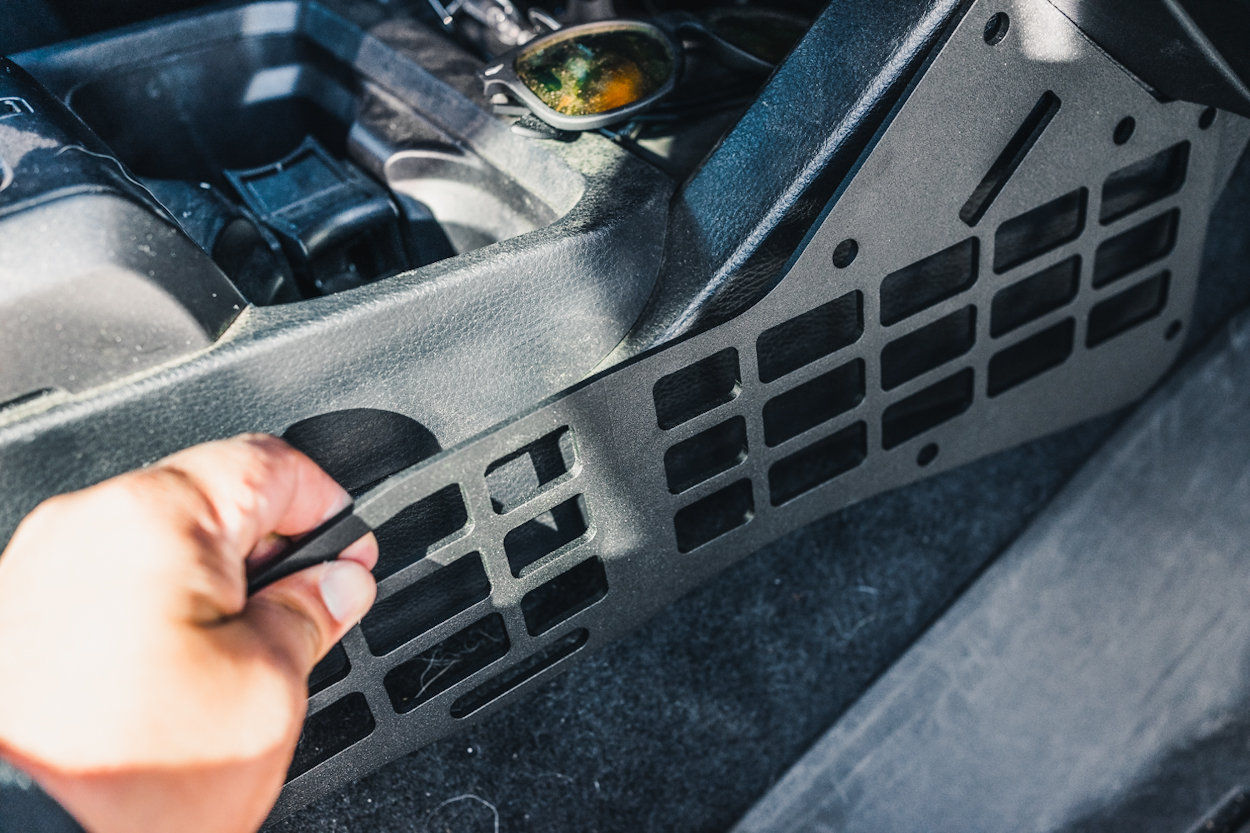 Installing Cali Raised LED Center Console MOLLE Panels