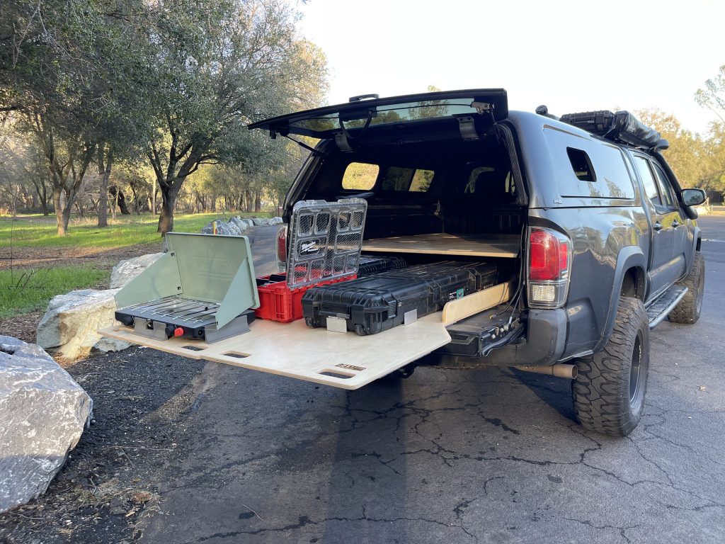 ARE Camper Truck Cap Setup On 3rd Gen Tacoma With BamBeds