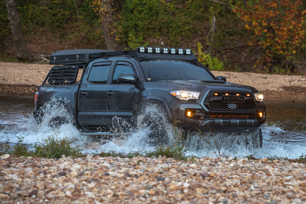 Lifted 3rd Gen Tacoma Water Crossing