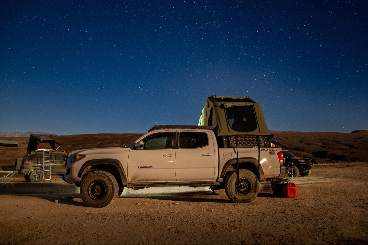 3rd Gen Tacoma with Thule Tepui Explorer Kukenam RTT - Long Exposure Night Shot