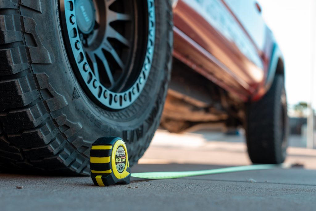 Toyota Tacoma Distance Between Front & Rear Tires For Tire Inflation/Deflation System