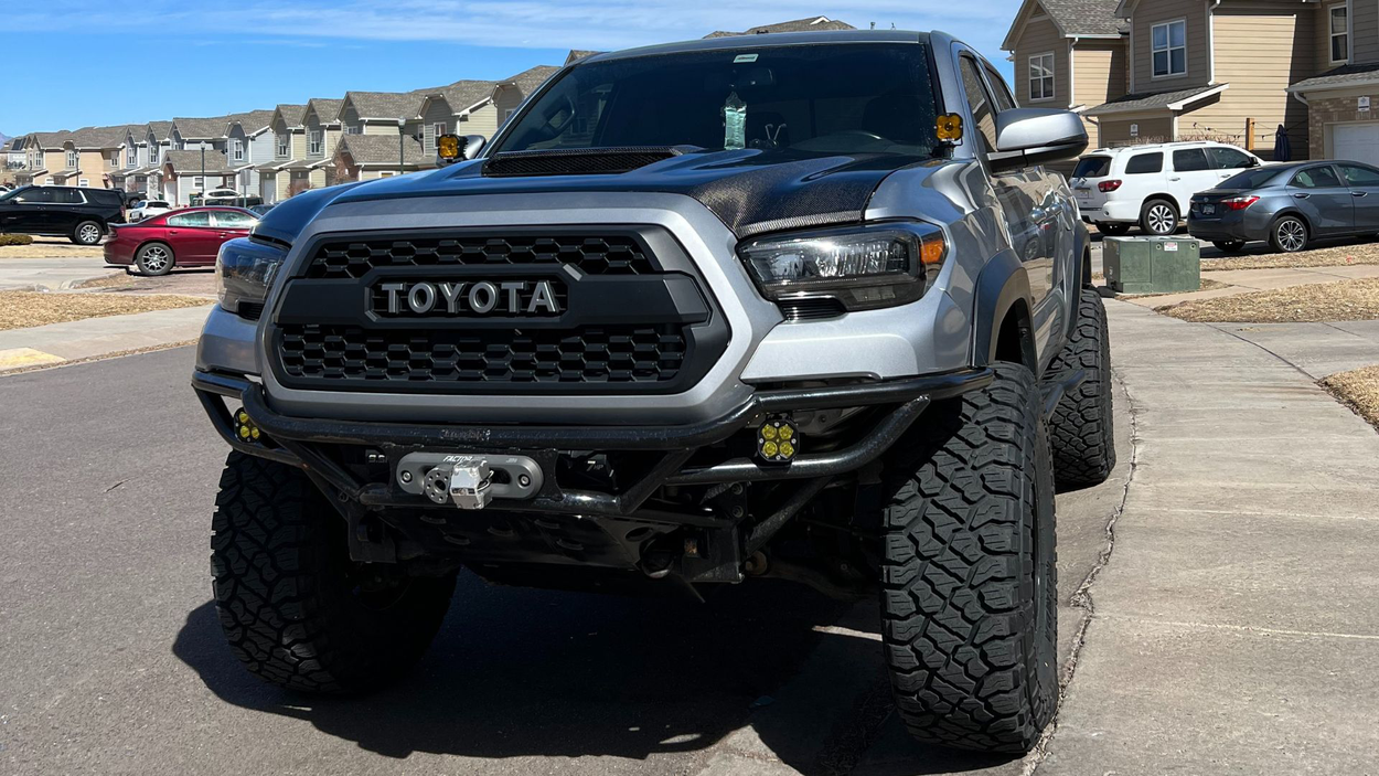 Custom High Clearance Bumper For 3rd Gen Tacoma With Smittybilt Winch & Factor 55 Accessories