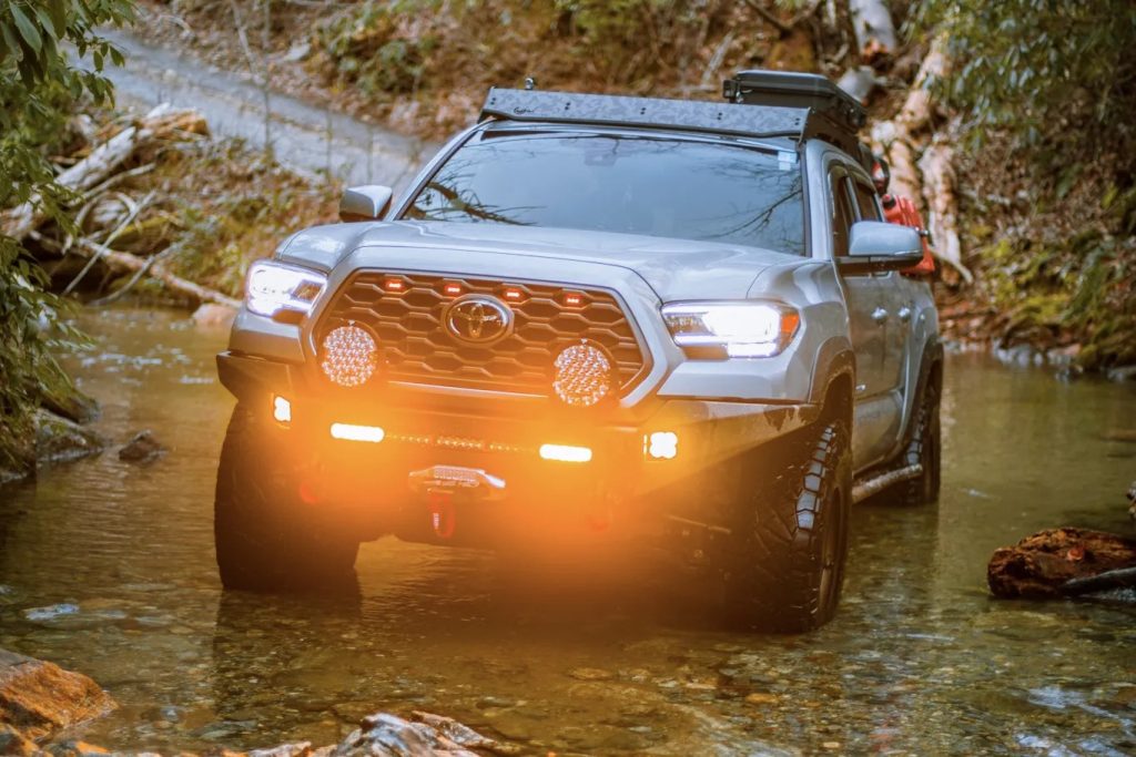 3rd Gen Tacoma With Amber LED Lights & Orange LED Marker Lights