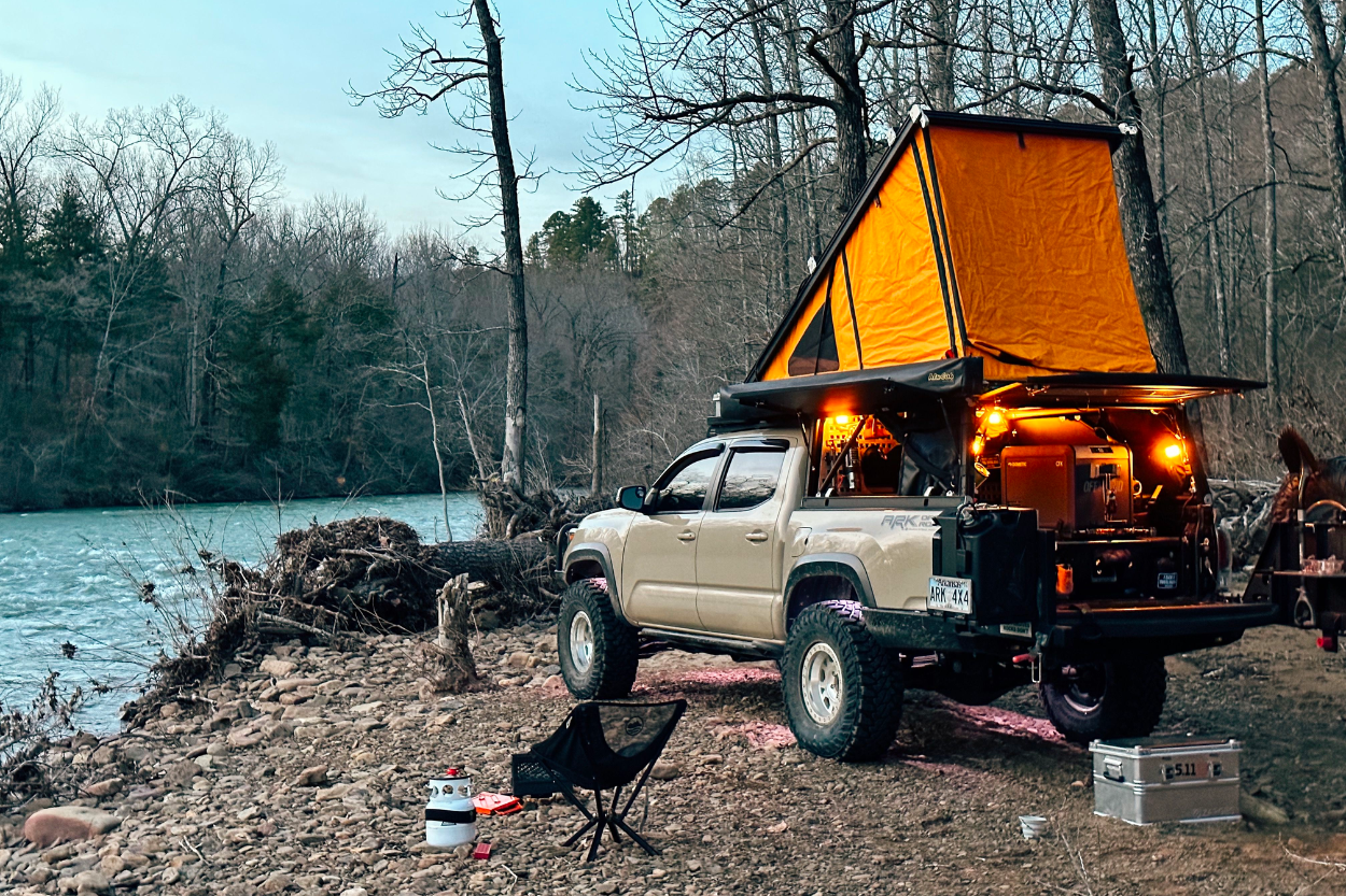 Quicksand 3rd Gen Tacoma With GFC Camper, Custom Decked Drawer System & Zarges Cases