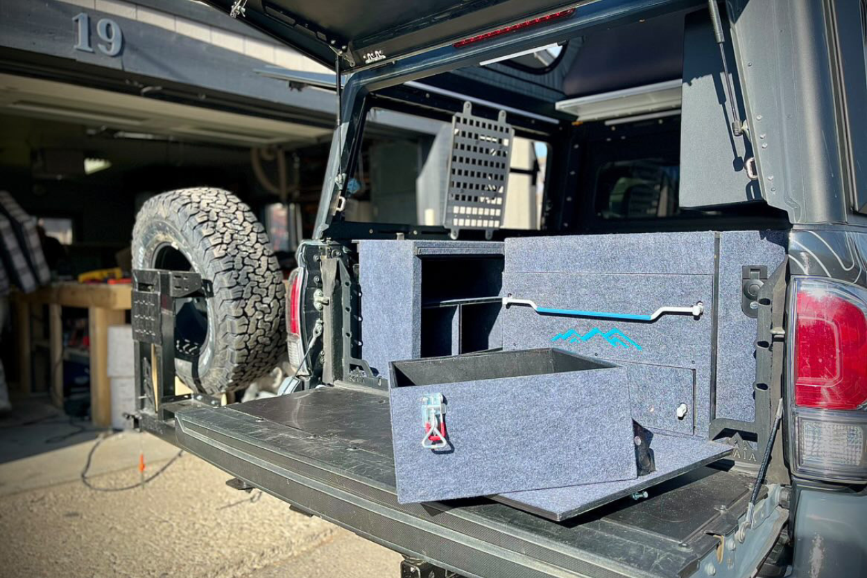 3rd Gen Tacoma with FAHRT Systems Storage Drawers