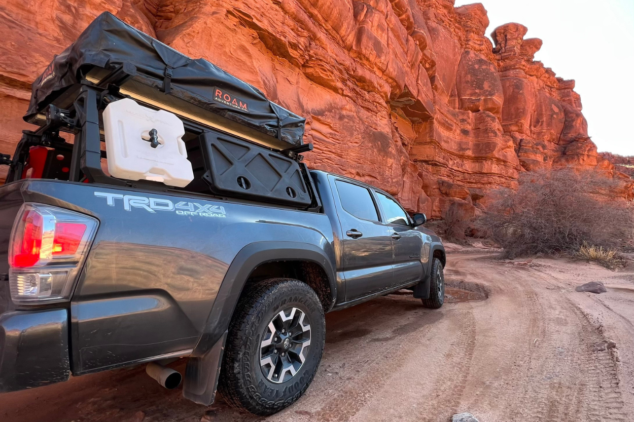 3rd Gen Tacoma with Leitner Designs Bed Rack & GearPOD DUAL Storage Boxes