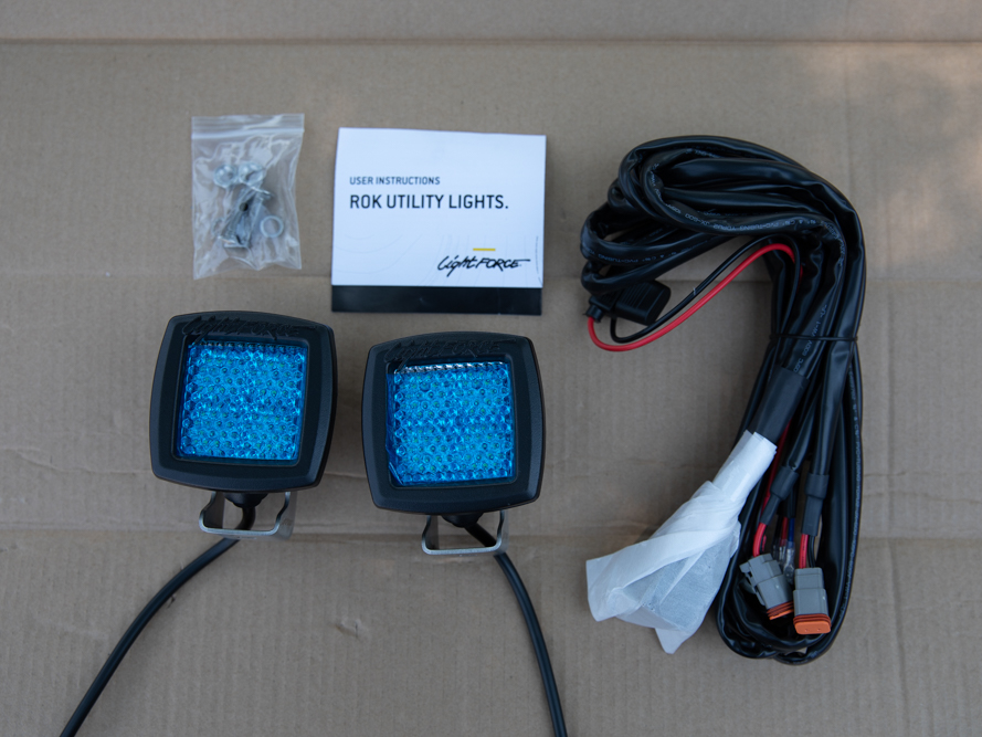 Lightforce ROK 40 Flood LED Lights With Harness