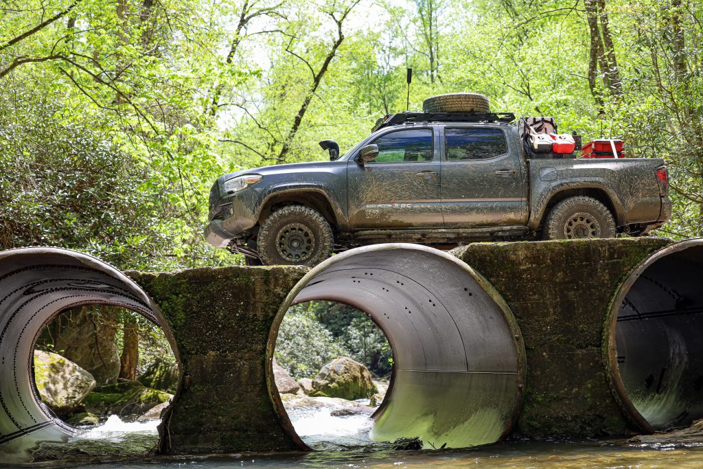 Melipron Universal Spare Tire Carrier On Toyota Tacoma