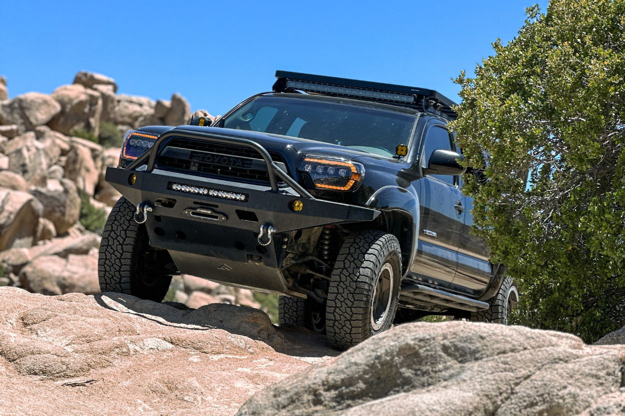 3rd Gen Tacoma With Falken Wildpeak AT3W 285/75R16 Tires On Toyota TRD Wheels