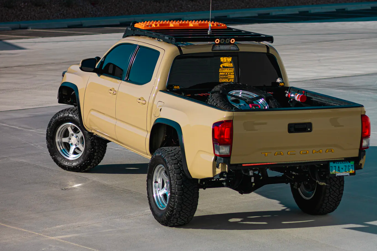 3rd Gen Tacoma With 3 Way Spare Tie Down By Speed Strap