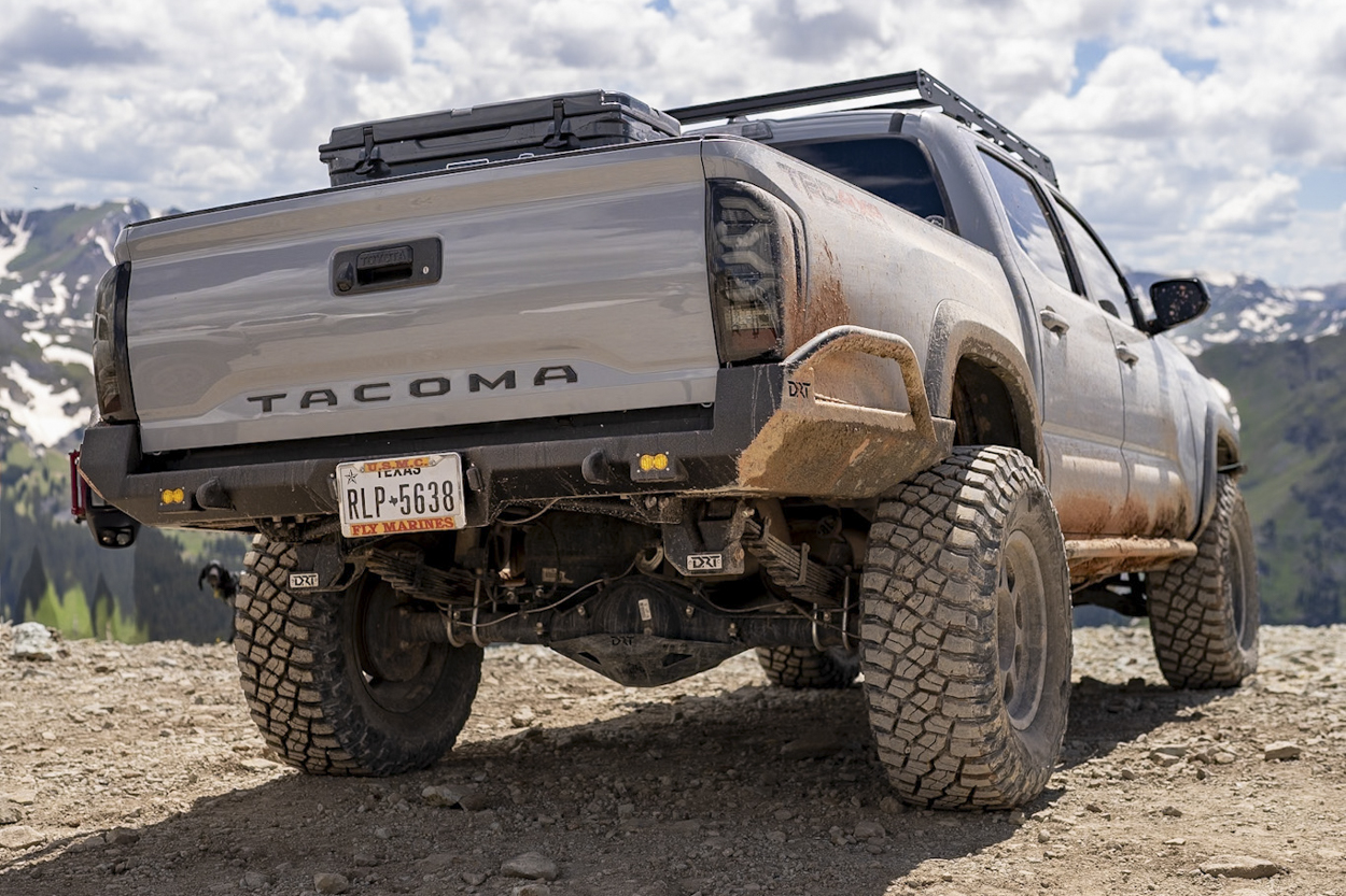 DRT Fab High Clearance Rear Bumper On 3rd Gen Tacoma