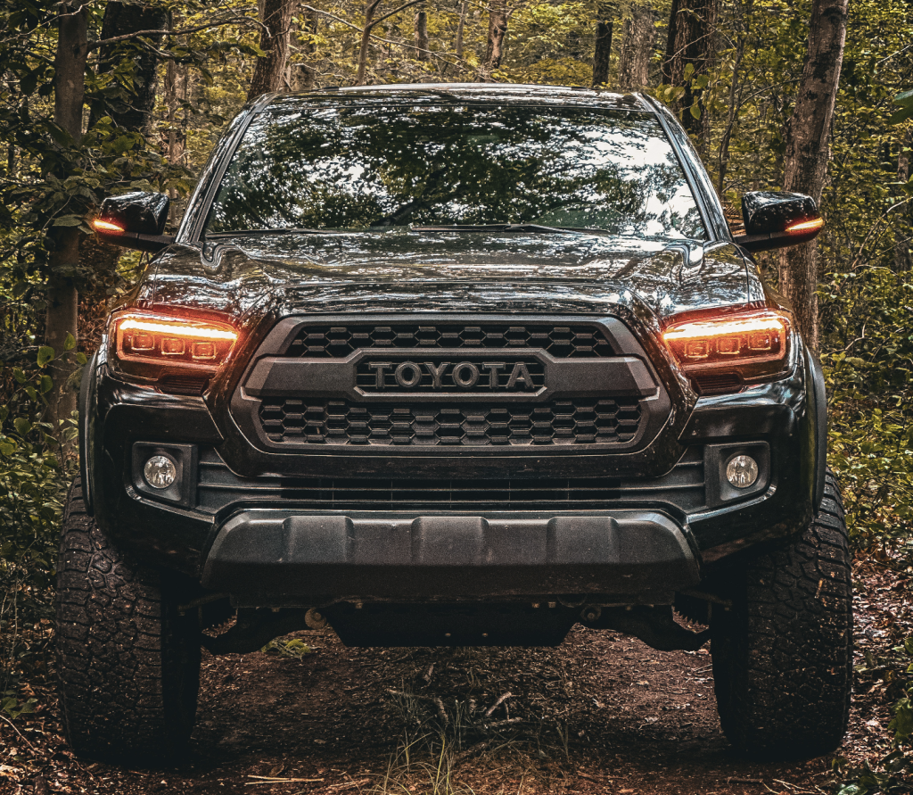 Black 3rd Gen Toyota Tacoma TRD Off-Road With Form Headlights & Sequential Turn Signals