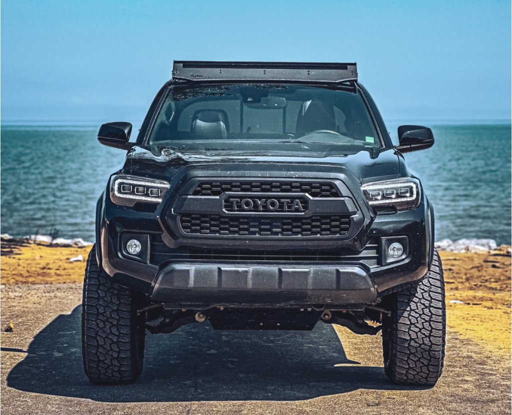 Lifted 3rd Gen Tacoma With TRD Pro Grille, Prinsu Roof Rack & Falken Tires