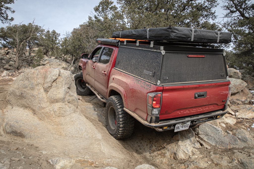 3rd Gen Tacoma With GFC Platform Topper & RTT, Off-Roading On Chinaman Gulch In Colorado