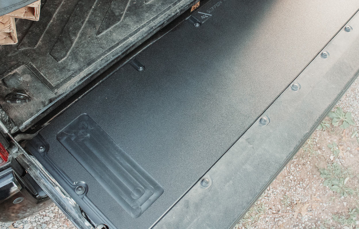 Rectangular Slot on All Pro Overland Tailgate Table