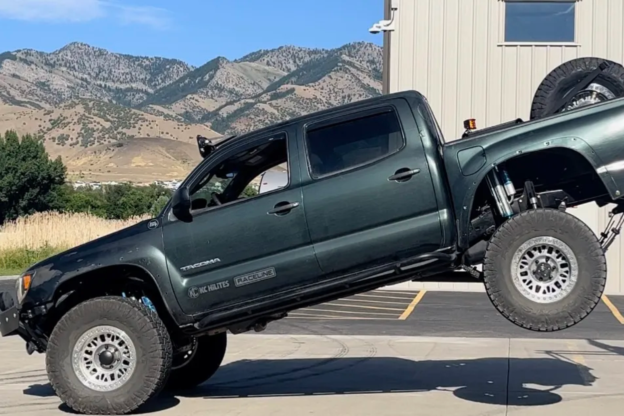 2nd Gen Tacoma With Long Travel - Drop Test