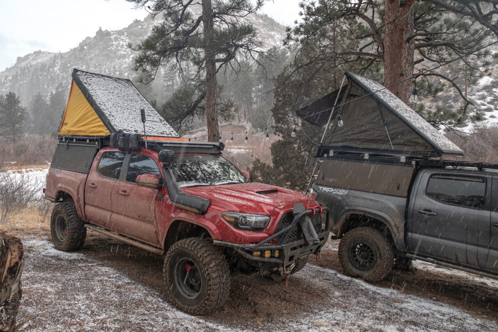 GFC Truck Cap/Toppers With Lightweight Slim Rooftop Tents