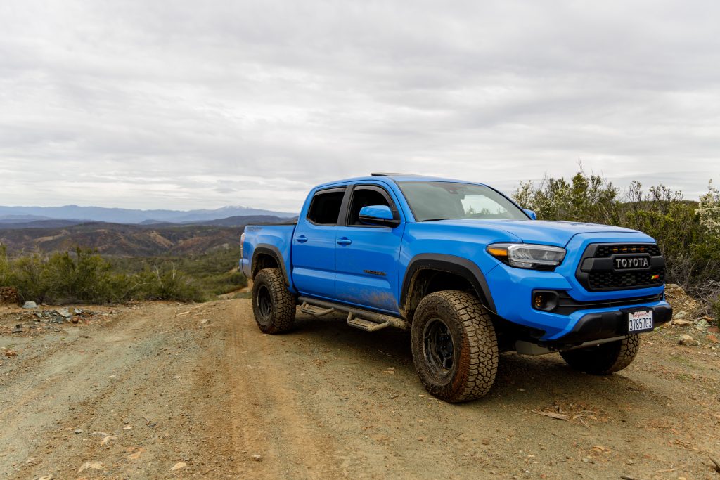 Lifted Voodoo Blue 3rd Gen Tacoma With Dobinsons IMS Lift Kit