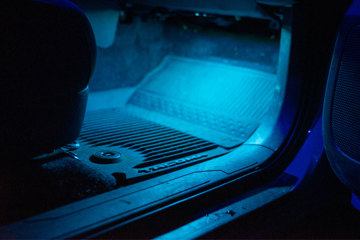 3rd Gen Tacoma VLEDS LED Footwell Lighting Kit (Aqua Color Output)