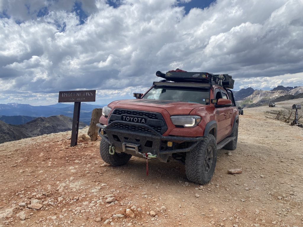 Overland 3rd Gen Tacoma Build On Top Of Imogene Pass Trail In Colorado