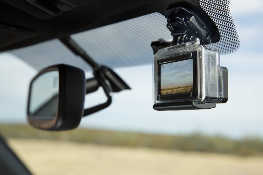 Toyota Tacoma with OEM GoPro Mount for Dashcam