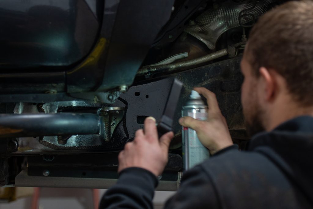 3rd Gen Tacoma Cab Mount Relocation - Frame Painting & Finishing Touches