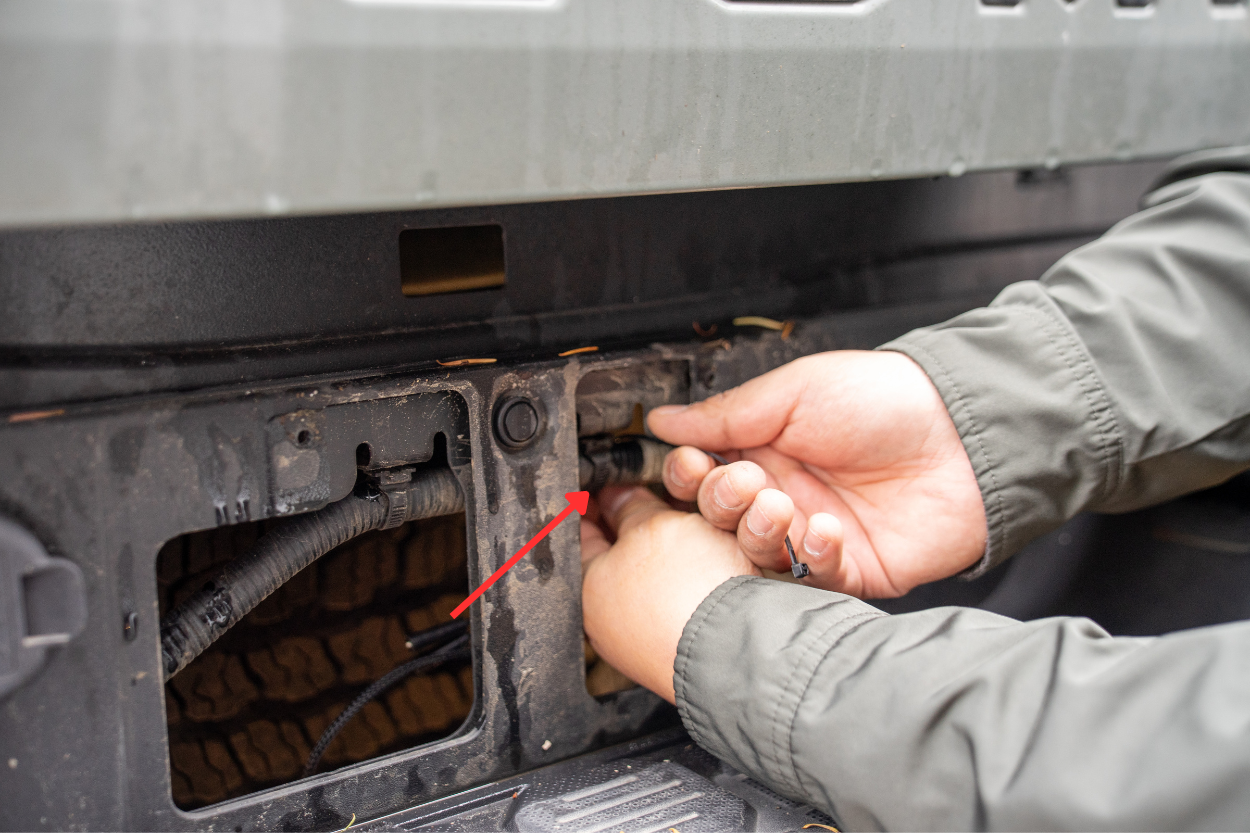 Securing Wire To Factory Loom