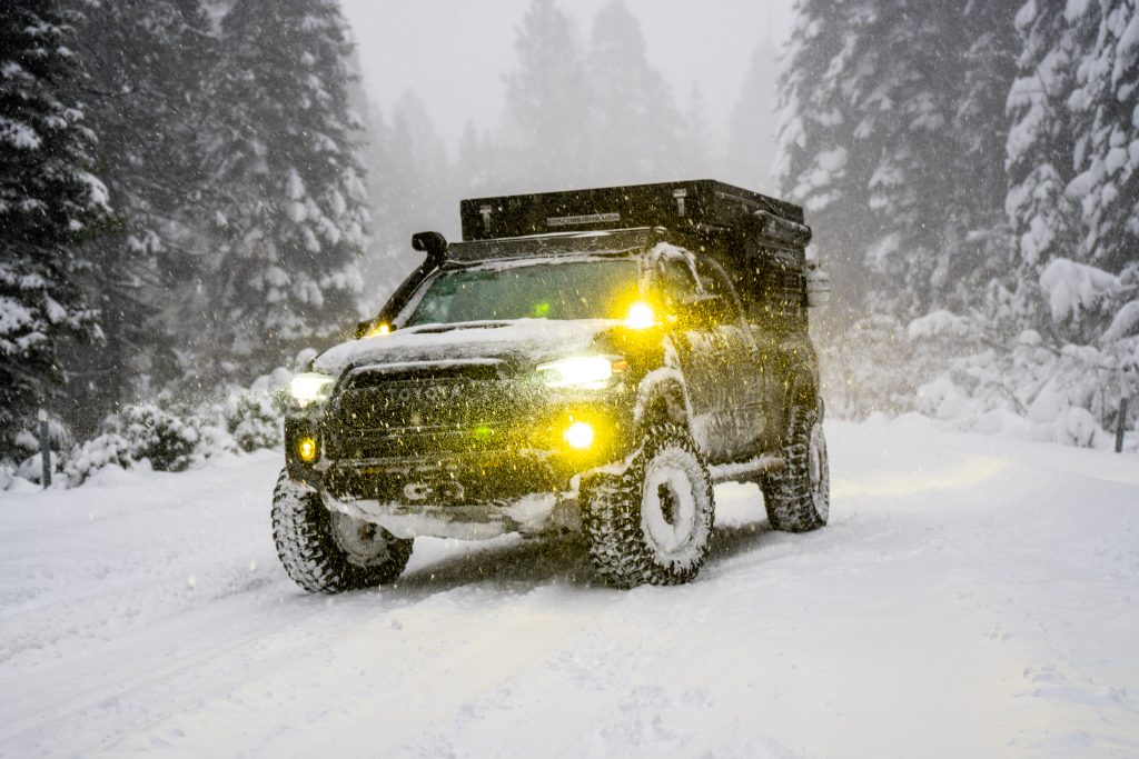 Snow Wheeling In Tacoma Overland Build